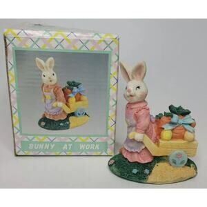 Vintage World Bazaars Bunny at Work Mrs Bunny with Wagon New in Box U77/10